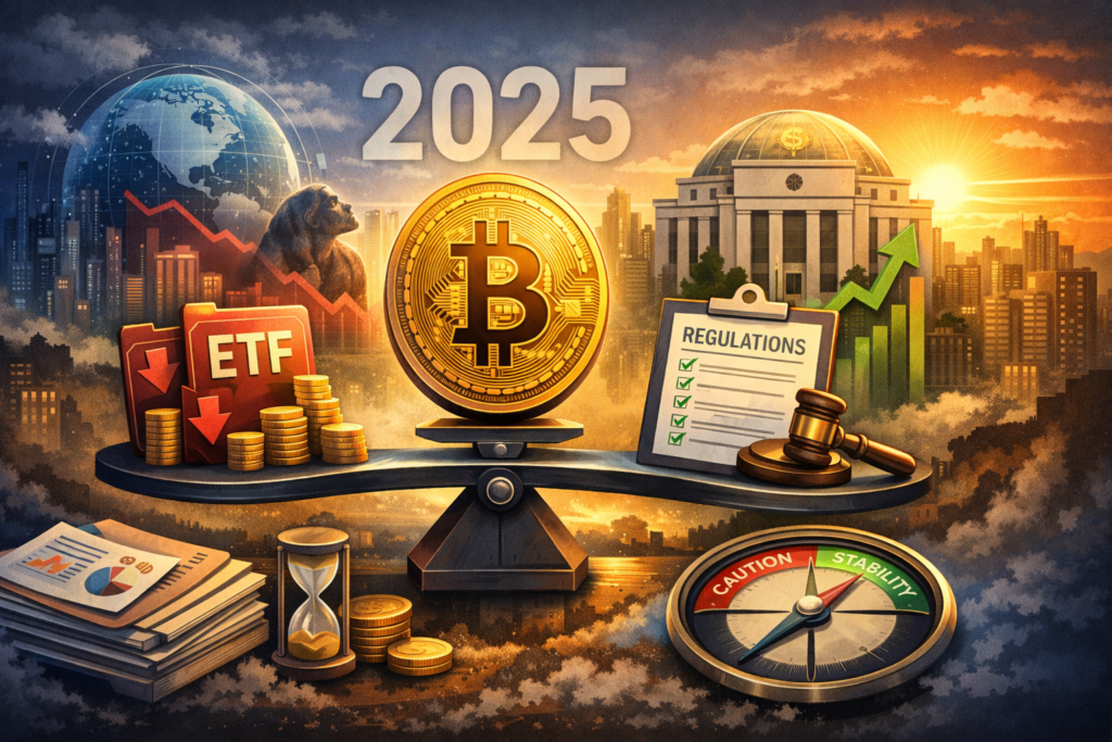 New Crypto Rulebooks and ETF Outflows Shape Bitcoin’s Late-2025 Price Path
