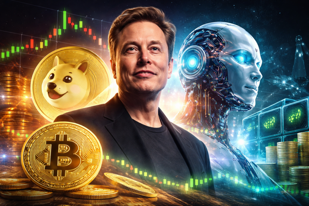 From Memecoins to Macroeconomics: How Elon Musk’s Comments Move Sentiment Across Bitcoin, DOGE, and AI Tokens